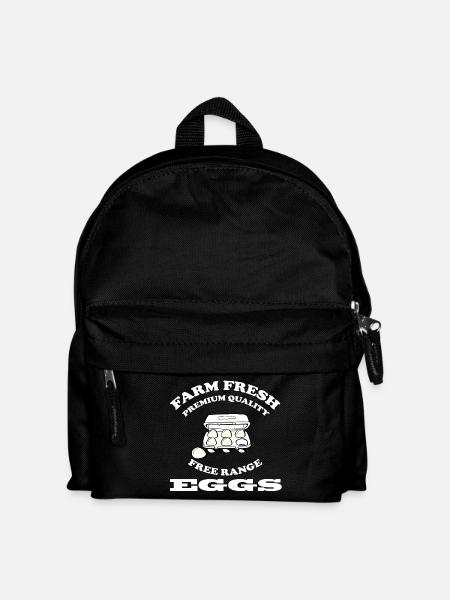 EGGS - Kinder Rucksack - Schwarz