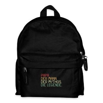 Papa der Mann Der Mythos Die Legende - Kinder Rucksack - Schwarz - Vorne