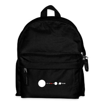 Tesla in Space Solar System SpaceX - Kinder Rucksack - Schwarz - Vorne