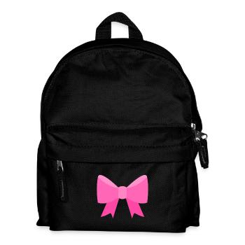 Schleife Dekoration Ornament Elegant Rosa - Kinder Rucksack - Schwarz - Vorne