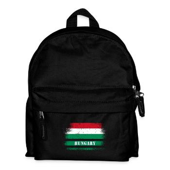 Hungary vintage flag - Kids' Backpack - black - Front