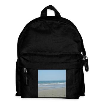 Beach sea vacation travel spain vacation - Kids' Backpack - black - Front