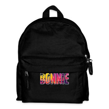 Partnerlook | Bonnie Clyde Beziehung Liebling Paar - Kinder Rucksack - Schwarz - Vorne