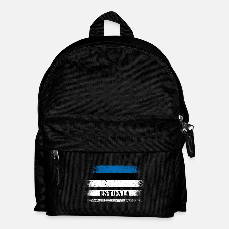 Estonia vintage flag - Kids' Backpack - black