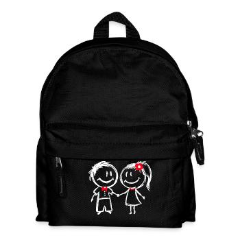 Couple Amour relation Romance Saint Valentin - Sac à dos Enfant - noir - Devant