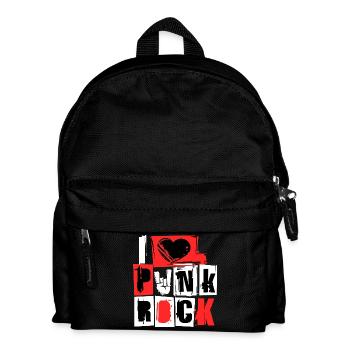 J'aime le punk rock punk rock musique hard rock metal - Sac à dos Enfant - noir - Devant