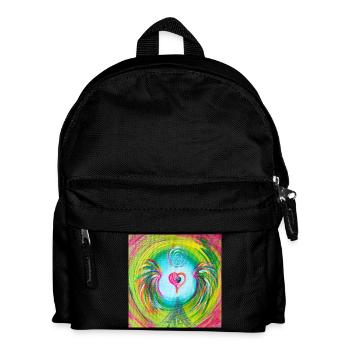 Herzengel "Auflösung Hass, Groll&Wut - Kinder Rucksack - Schwarz - Vorne