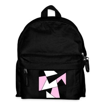 Mosaic modern pink - Kids' Backpack - black - Front