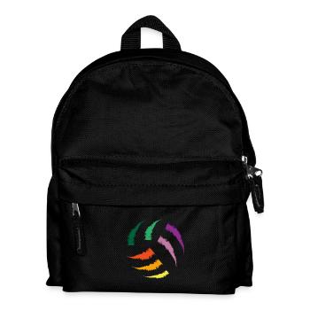 Volleyball Ball Ballsport Sport Beach Mannschaft - Kinder Rucksack - Schwarz - Vorne