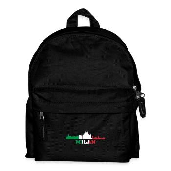Mailänder Stadt Skyline Italien Wahrzeichen, Mailand Italien - Kinder Rucksack - Schwarz - Vorne