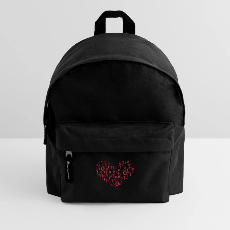 Heart Binary Coding Computer Science Programmer Kids' Backpack