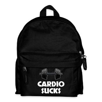 Weight training bodybuilders weight lifting muscles - Kids' Backpack - black - Front