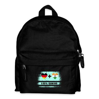 Allemagne et Inde 100% génial / cadeau - Sac à dos Enfant - noir - Devant