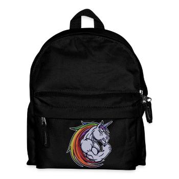 Formation musculaire motivation licorne gym - Sac à dos Enfant - noir - Devant