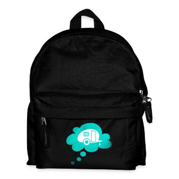 Caravan Cloud Dream Caravan Camping Fan - Kids' Backpack - black - Front