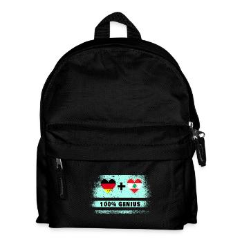 Deutschland und Libanon 100% Genial / Geschenk - Kinder Rucksack - Schwarz - Vorne