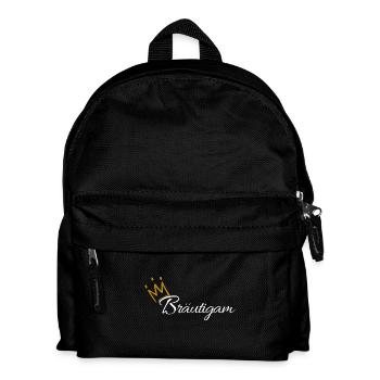 Bräutigam Junggesellenabschied - Kinder Rucksack - Schwarz - Vorne