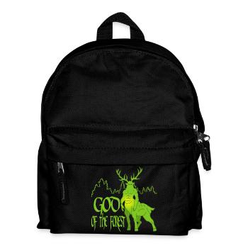 Ecological god of the forest - Kids' Backpack - black - Front