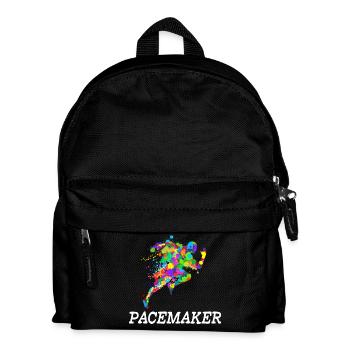 Motivation Laufen Rennen Joggen Sprint Sport - Kinder Rucksack - Schwarz - Vorne