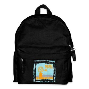 L’île de Majorque dans le design de la lumière du soleil - Sac à dos Enfant - noir - Devant