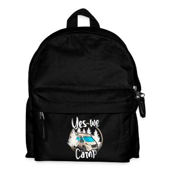 Yes We Camp - Kinder Rucksack - Schwarz - Vorne