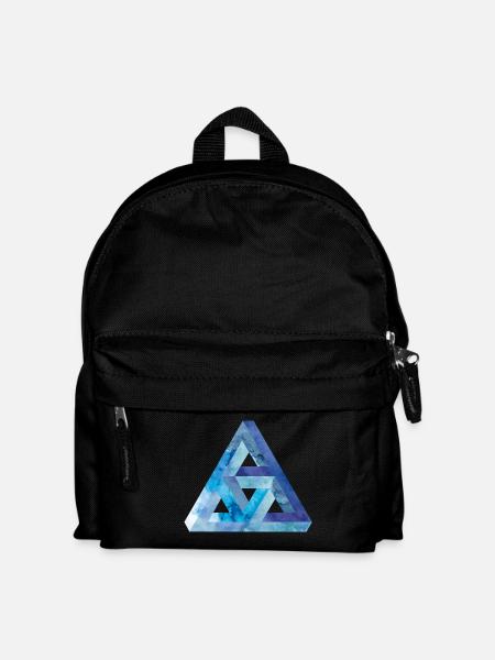Triangle d'illusion d'optique Escher - Sac à dos Enfant - noir