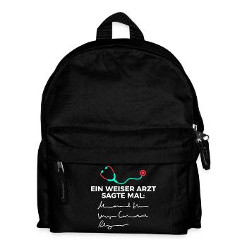 Doctor doctor funny saying specialist doctor assistant doctor - Kids' Backpack - black - Front