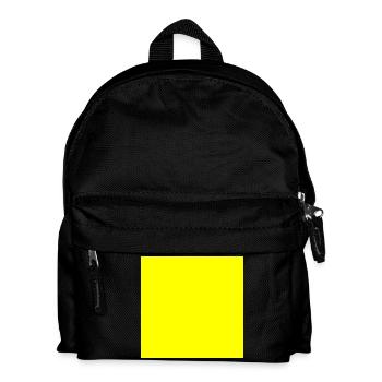 Modèle de texture de fond jaune Personnaliser - Sac à dos Enfant - noir - Devant