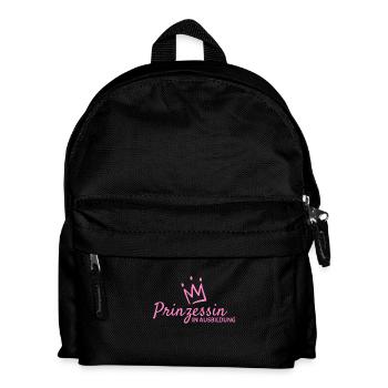 Prinzessin - Kinder Rucksack - Schwarz - Vorne