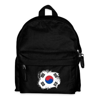 SouthKorea Flag - Kids' Backpack - black - Front