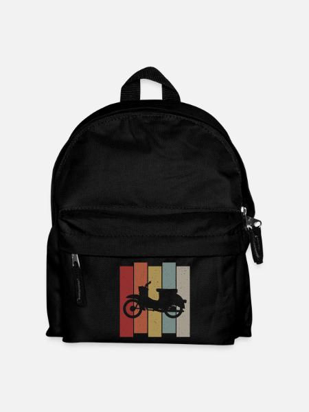 Retro Simson Schwalbe KR50 KR51 DDR Ossi Geschenk - Kinder Rucksack - Schwarz