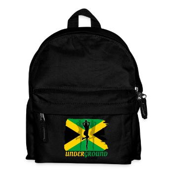 Untergrund Jamaika Flaggen-Sprint - Kinder Rucksack - Schwarz - Vorne