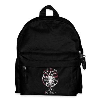 hail satan | go vegan - Kids' Backpack - black - Front
