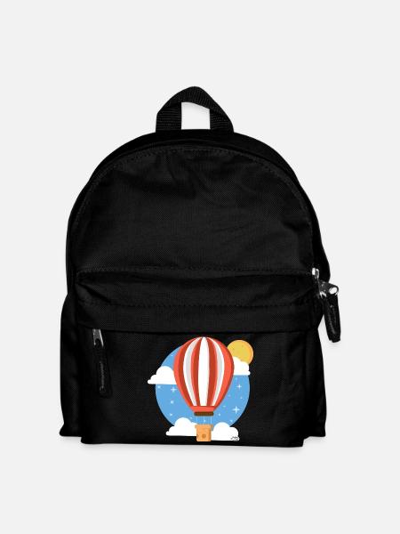 Colorful Celestial Balloon - Kids' Backpack - black