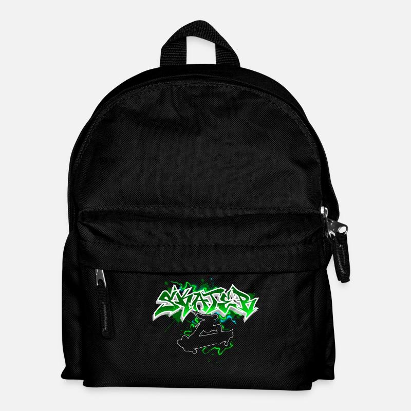 Skater Graffiti - Kinder Rucksack - Schwarz