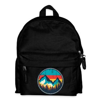 Aurora Ridge Mountain Sonnenuntergang - Kinder Rucksack - Schwarz - Vorne