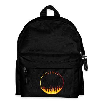 Circle on fire with Stars - Kids' Backpack - black - Front