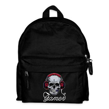 Gamer Headset Zocker - Kinder Rucksack - Schwarz - Vorne