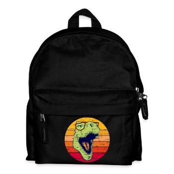 Funny T-Rex with glasses | Dino with glasses - Kids' Backpack - black - Front