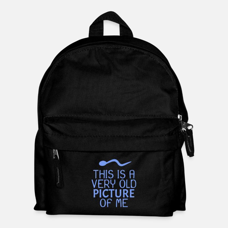 Sperma Spruch lustig - Kinder Rucksack - Schwarz