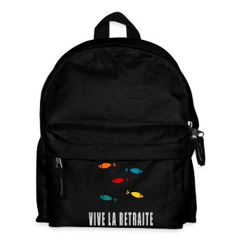 retirement. GOOD RETIREMENT. HAPPY RETIREMENT - Kids' Backpack - black - Front