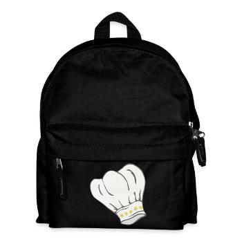 Chef's hat star pattern, cooking, gifting men - Kids' Backpack - black - Front