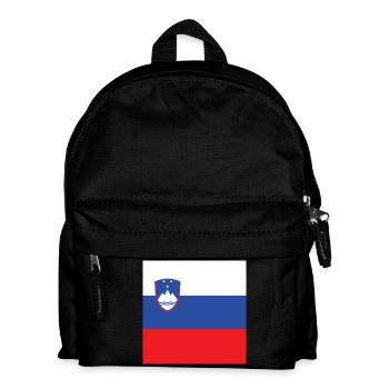 Drapeau slovène, cadeau slovène de fierté slovène - Sac à dos Enfant - noir - Devant