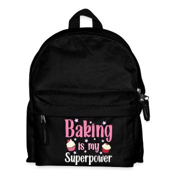 Baking baker baker - Kids' Backpack - black - Front