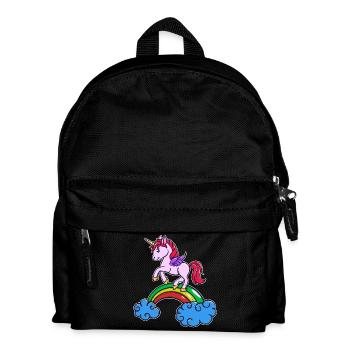 Licorne Cool Animal - Sac à dos Enfant - noir - Devant