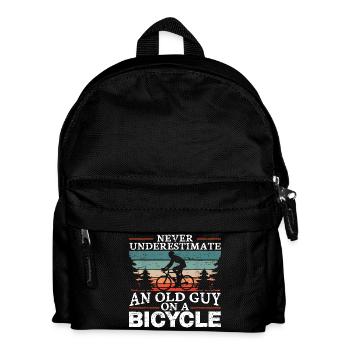 Never Underestimate An Old Man On A Bicycle Men - Sac à dos Enfant - noir - Devant