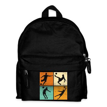 Passionné de foot t-shirt joueur de foot Vintage - Sac à dos Enfant - noir - Devant