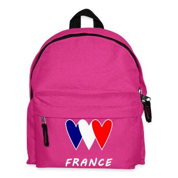 FOOTBALL. SPORT. FRANCE. CHAMPION. BLEU BLANC ROUG - Sac à dos Enfant - fuchsia - Devant