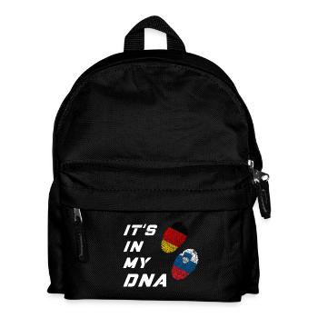 In meiner DNA Deutschland und Slowenien - Kinder Rucksack - Schwarz - Vorne