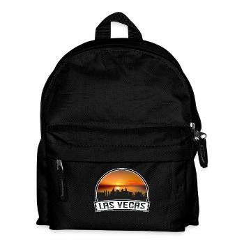 Las Vegas Nevada Usa Skyline Vintage Sunset Voyage - Sac à dos Enfant - noir - Devant